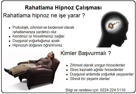rahatlama hipnoz